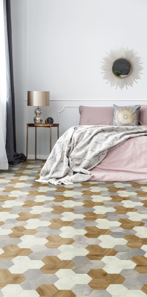 Виниловая плитка "Moduleo" Moods Hexagon 351 (226,32*196*2,5 мм) — купить в Сочи