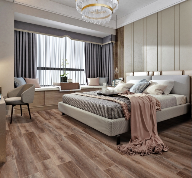 SPC ламинат "CronaFloor" Wood 4V Дуб Охрид (1200*180*4 мм) — купить в Сочи