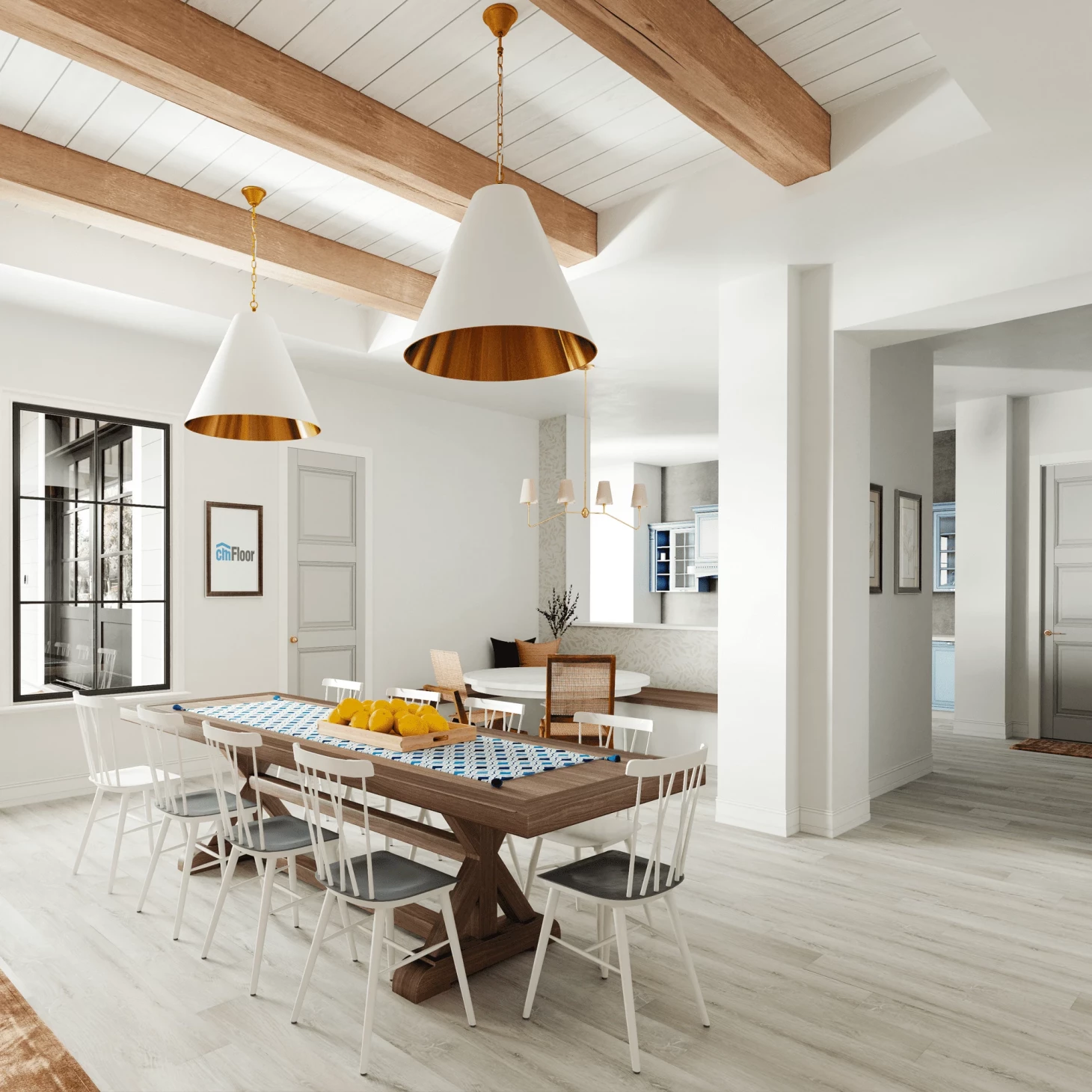 SPC плитка для пола Дуб Ледяной (1220*180*4 мм) — купить в Сочи