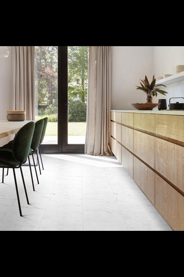 Замковая ПВХ плитка Carrara Marble 112 (610*303*5 мм) — купить в Сочи