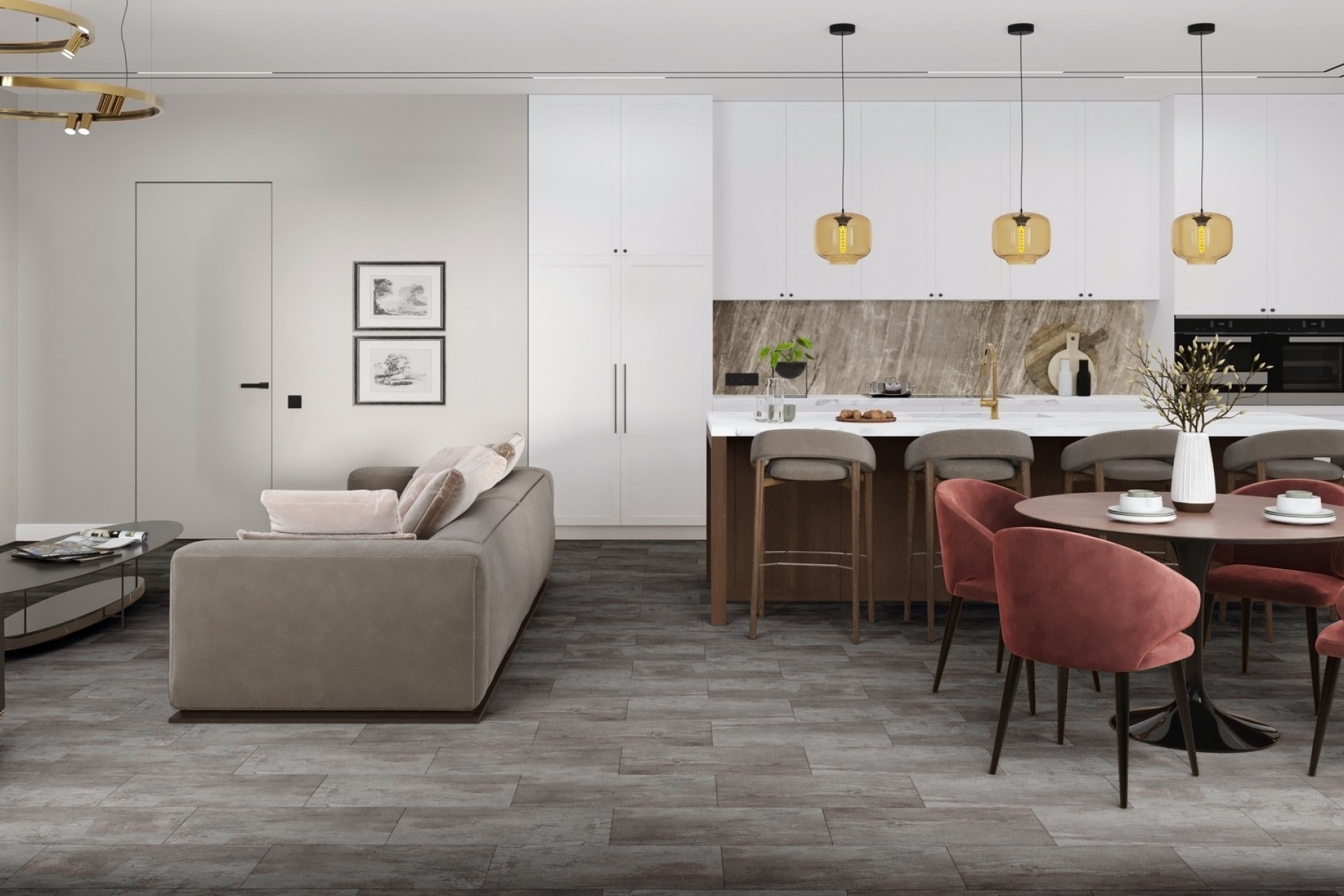 SPC плитка «Damy Floor» Вайсхорн (610*305*5 мм) — купить в Сочи