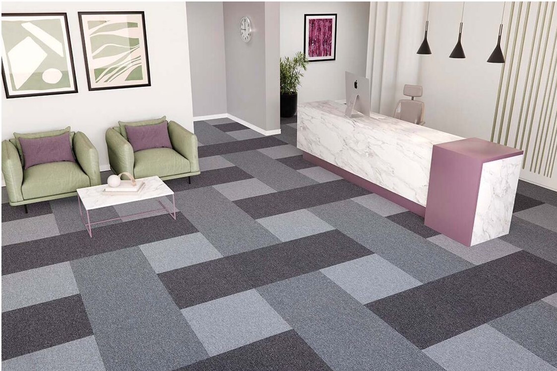 Ковровая плитка "Bonkeel" Space Grey (500*500*5,9 мм) — купить в Сочи