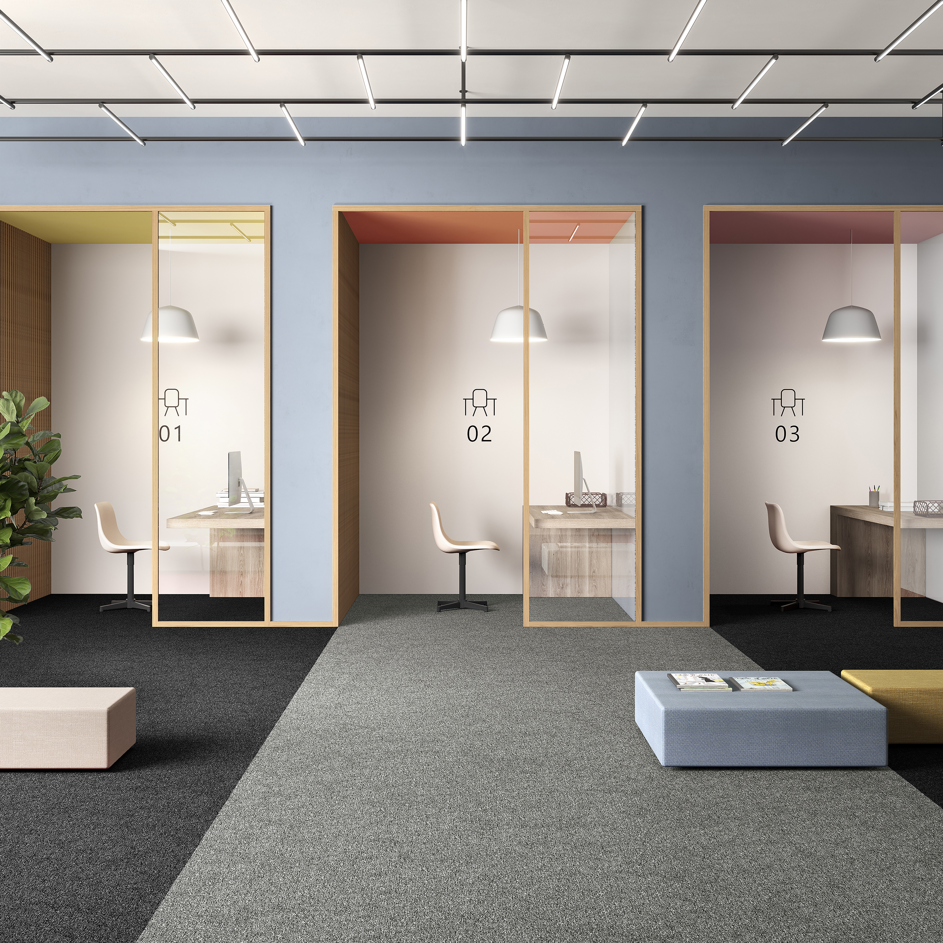 Ковровая плитка Medusa Tile 94 (500*500*5 мм) — купить в Сочи