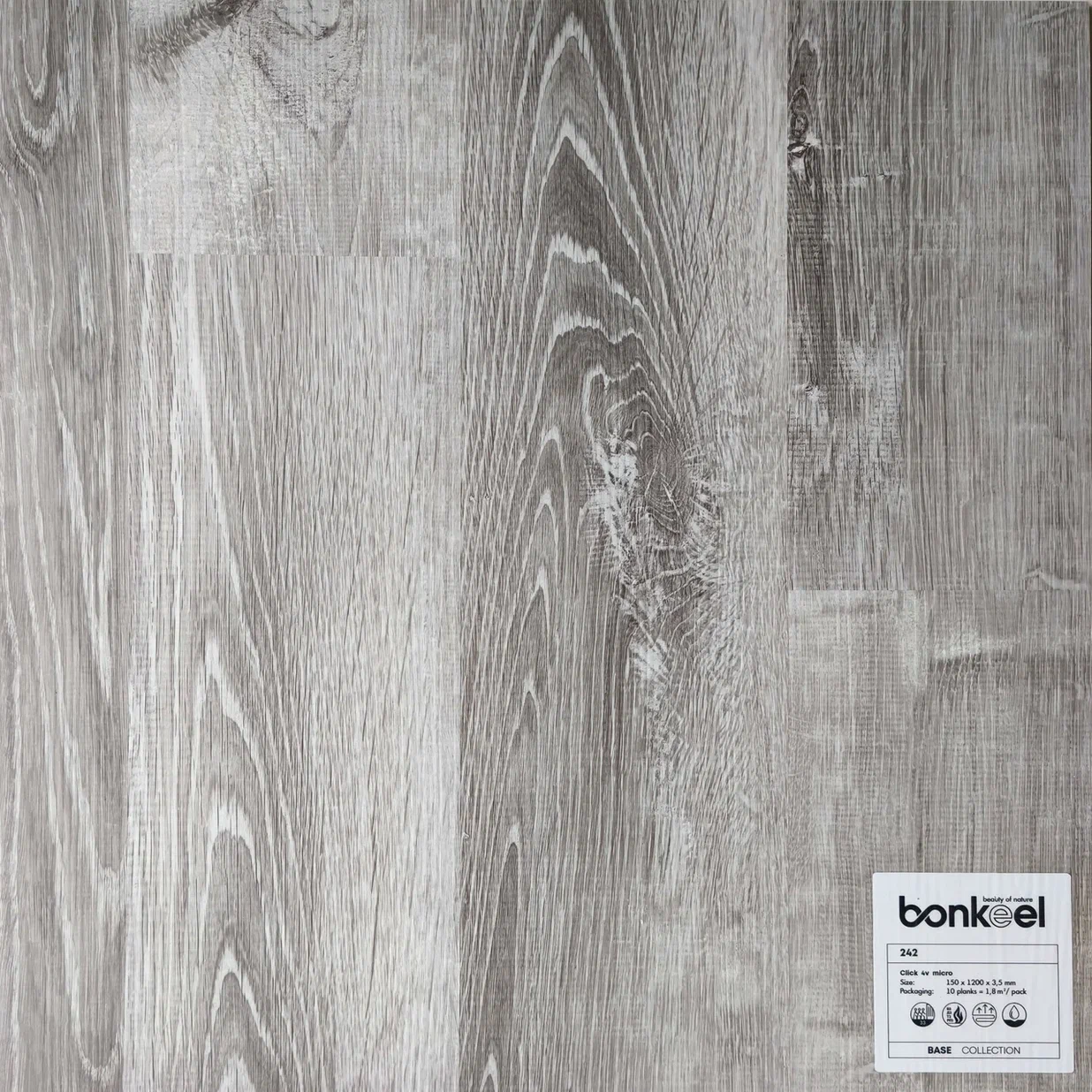Плитка ПВХ "Bonkeel" Base New 242 (1220*150*3,5 мм) — купить в Сочи