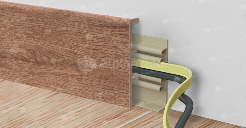 Напольный плинтус Rico Concept 80 Кедр бурбон (2200*20*80 мм) — купить в Сочи