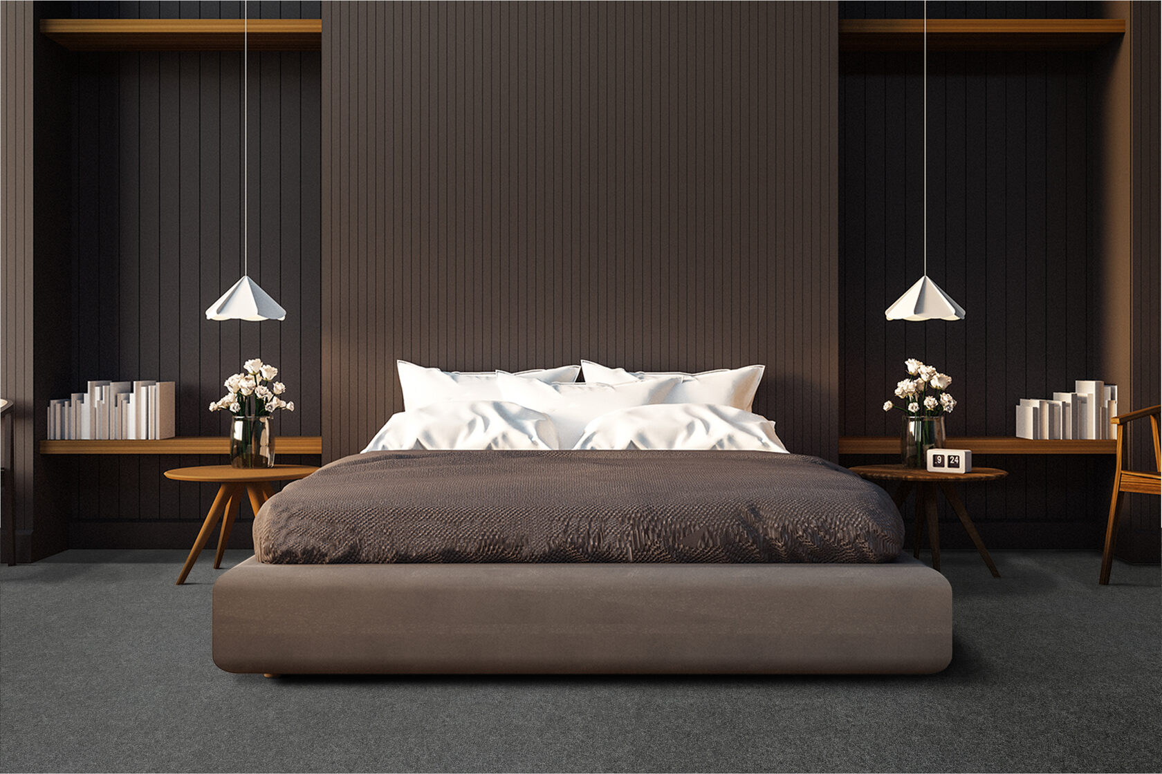 Ковровое покрытие "Bonkeel" Color Rib Ebony 98 (ширина 1м/3м/4м) — купить в Сочи