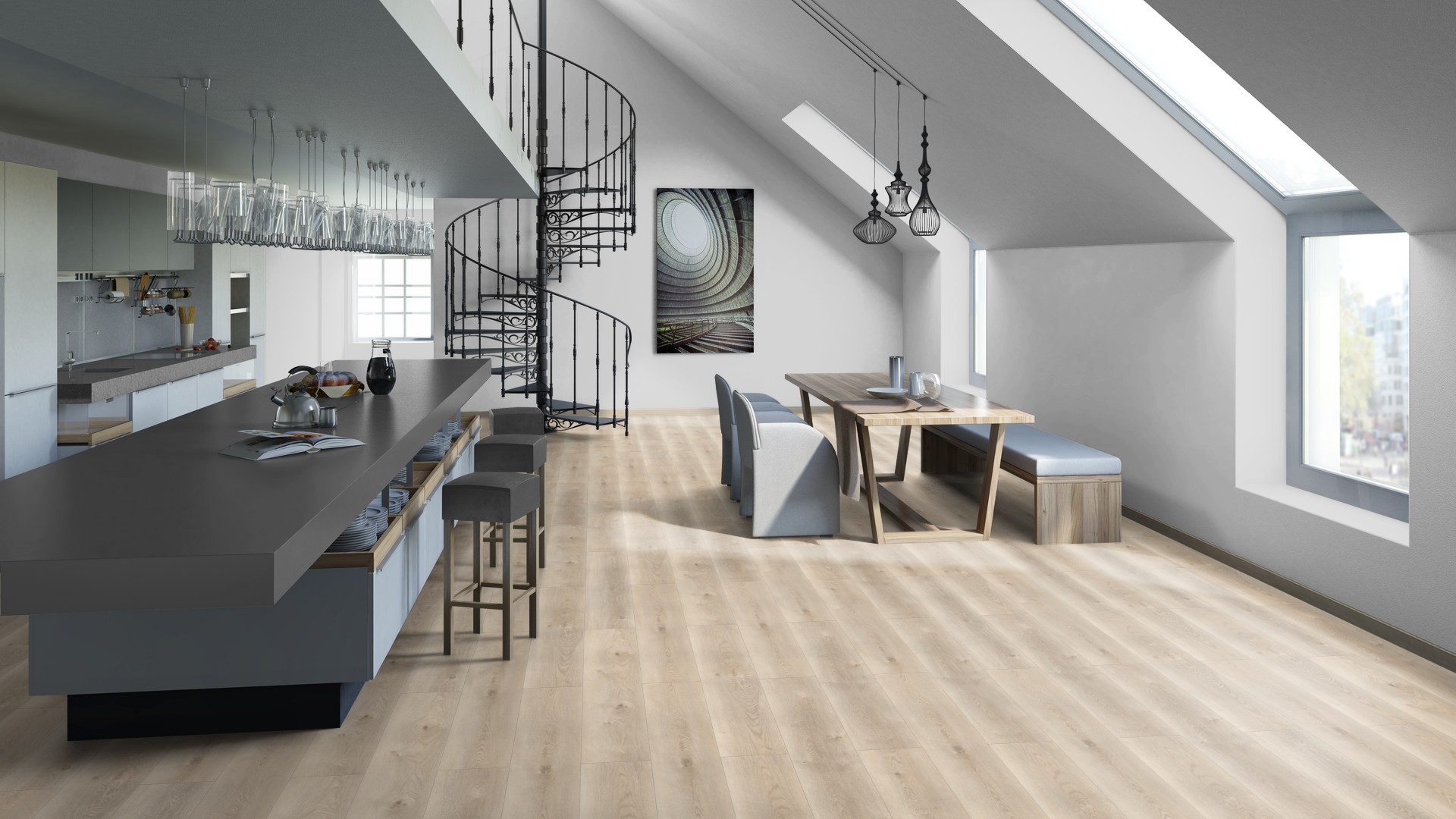 SPC ламинат "Tarkett" Deep House Sean (1400*225*4,6 мм) — купить в Сочи