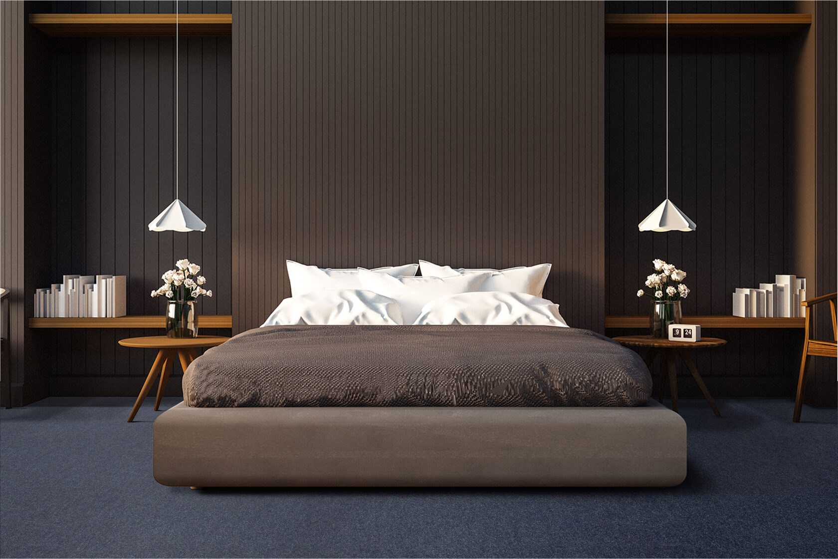 Ковровое покрытие "Bonkeel" Color Rib Blue Bottle 78 (ширина 1м/3м/4м) — купить в Сочи