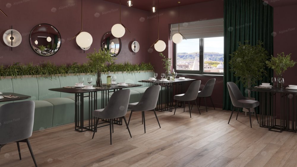 SPC Ламинат "Alpine Floor" Дуб персиковый (1220*183*8 мм) — купить в Сочи