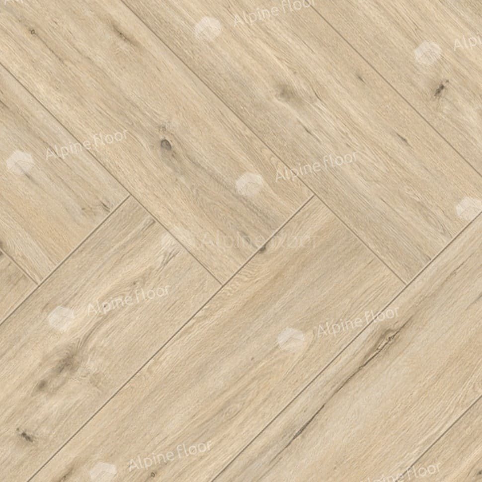 Ламинат "Alpine Floor" Herringbone Дуб Лион (606*101*8 мм) — купить в Сочи