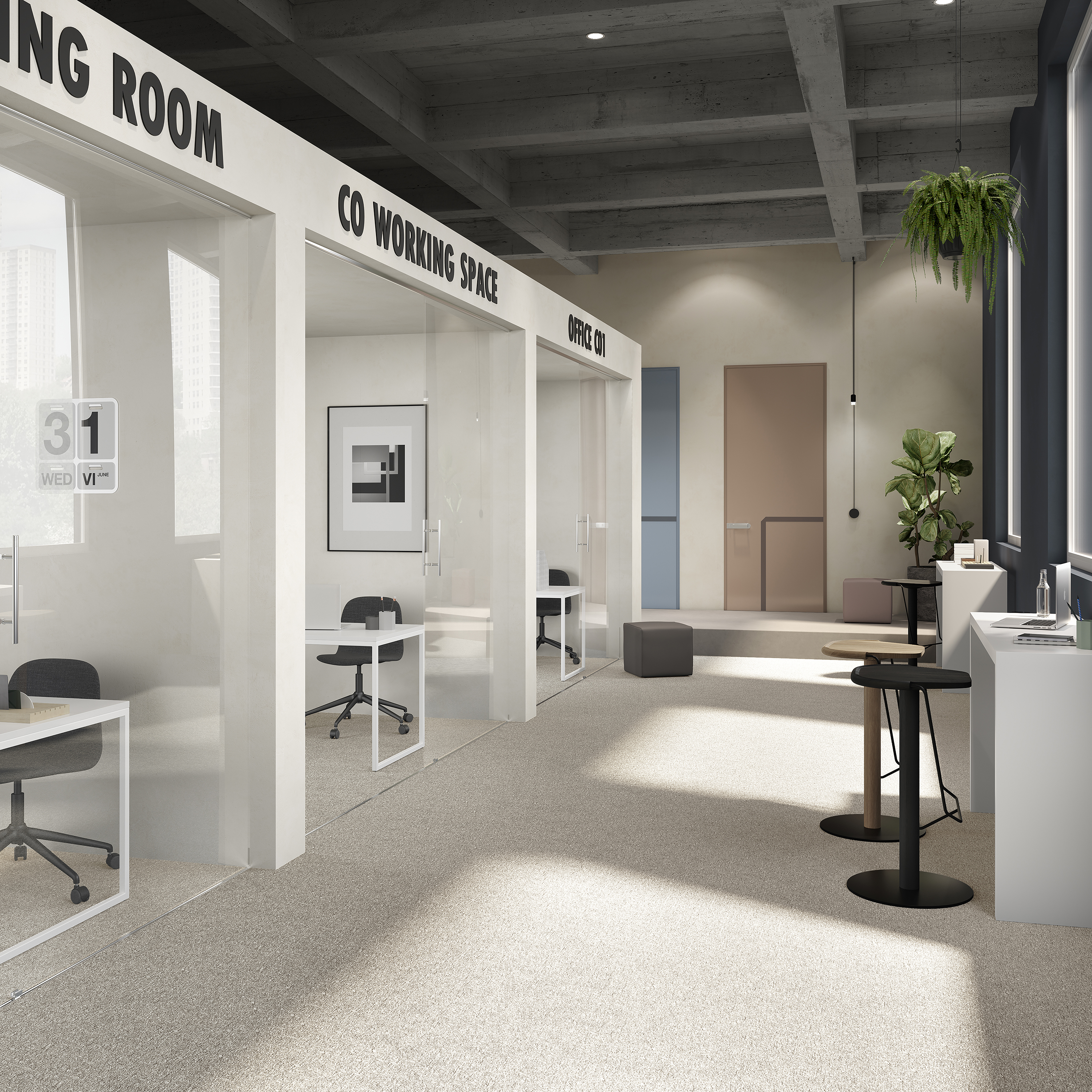 Ковровая плитка Medusa Tile 33 (500*500*5 мм) — купить в Сочи