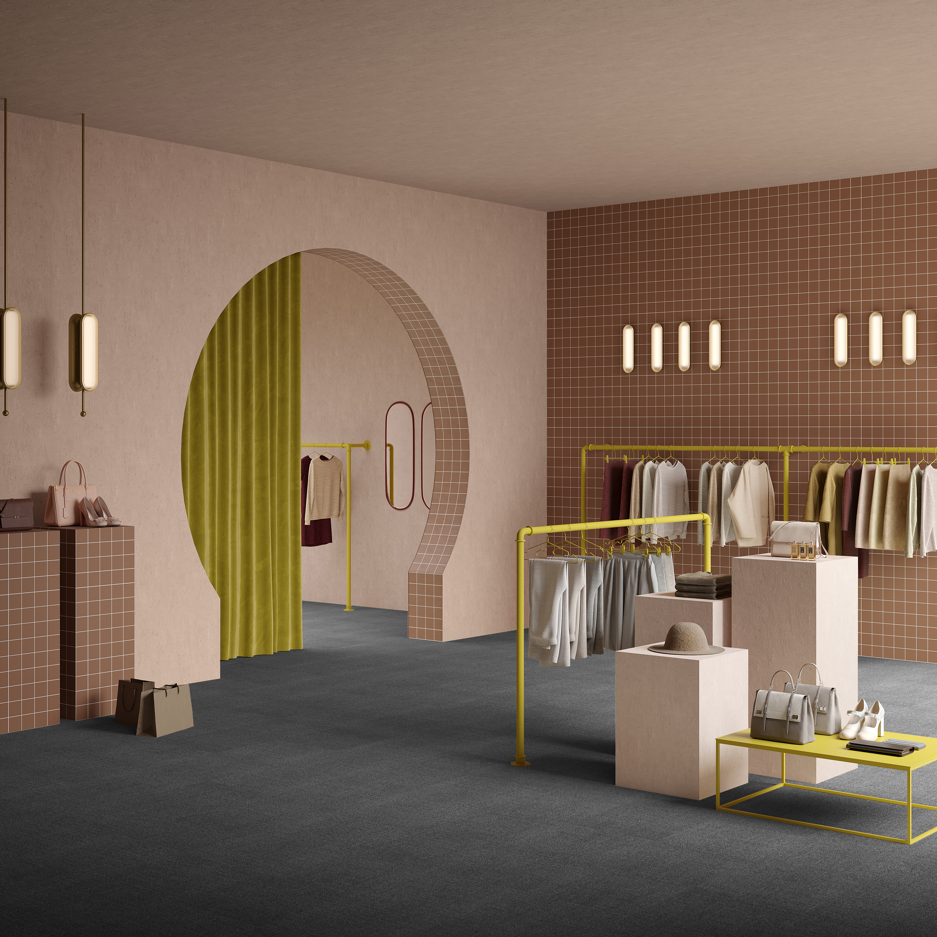 Ковровая плитка Mantra Tile 98 (500*500*6 мм) — купить в Сочи