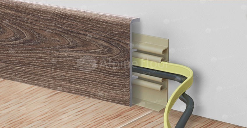 Напольный плинтус Rico Concept 80 Дуб фисташковый (2200*20*80 мм) — купить в Сочи