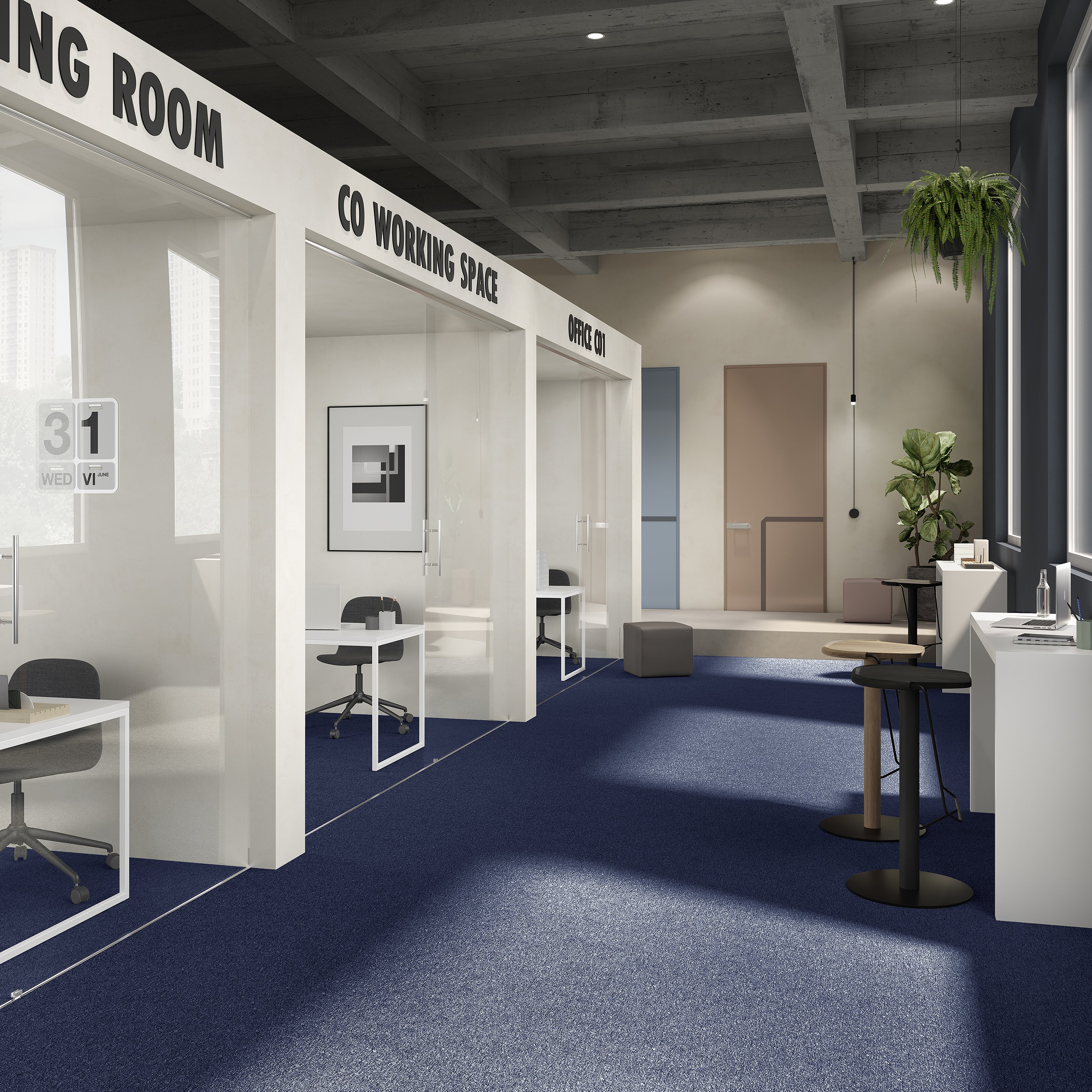 Ковровая плитка Medusa Tile 77 (500*500*5 мм) — купить в Сочи