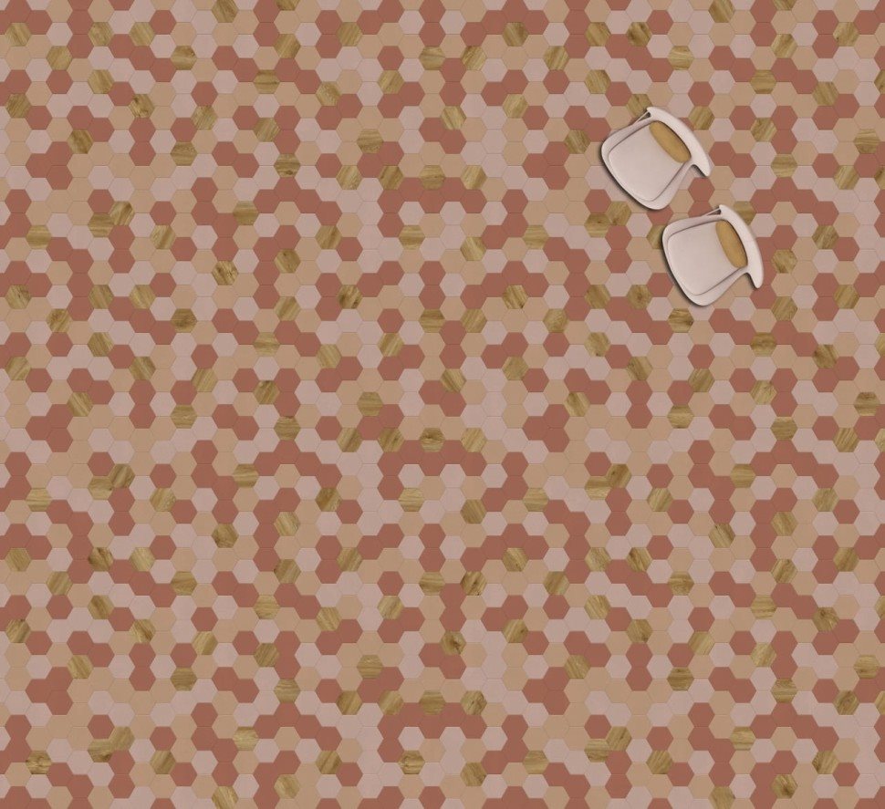 Виниловая плитка "Moduleo" Moods Hexagon 350 (226,32*196*2,5 мм) — купить в Сочи