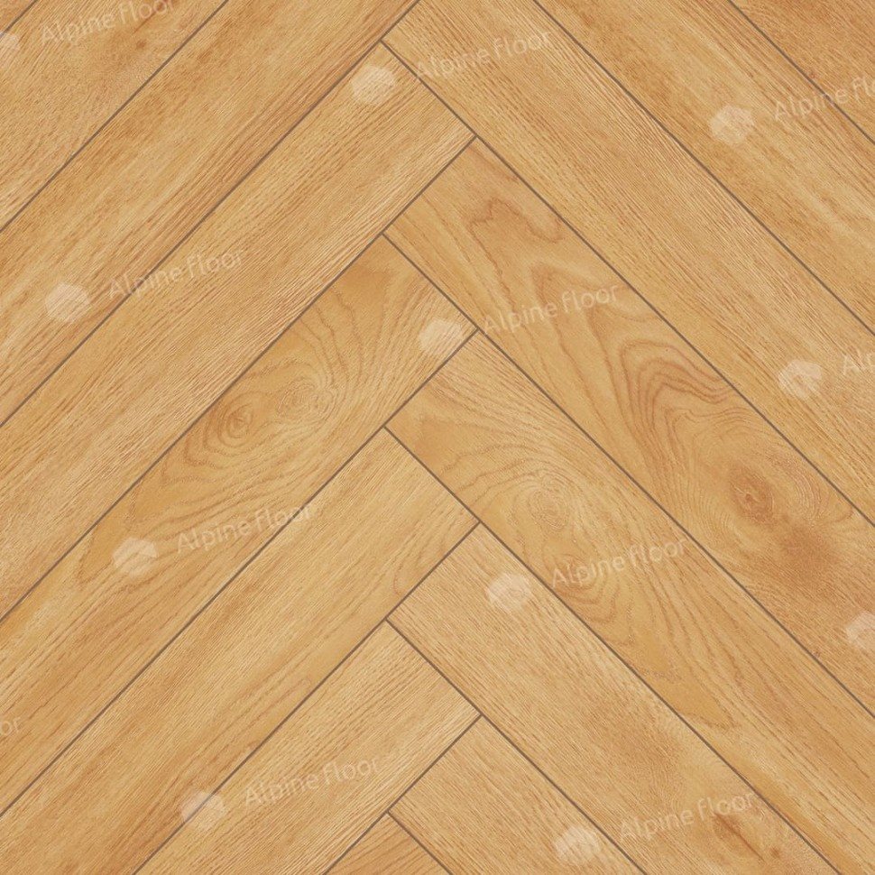 Ламинат "Alpine Floor" Herringbone 12 Дуб Пьемонт (600*100*12 мм) — купить в Сочи