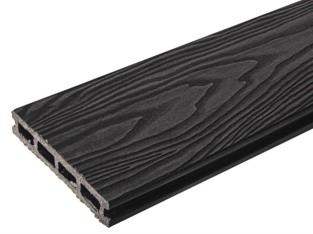 Террасная доска антрацит TalverWood 150*25мм 3D+вельвет брашинг — купить в Сочи