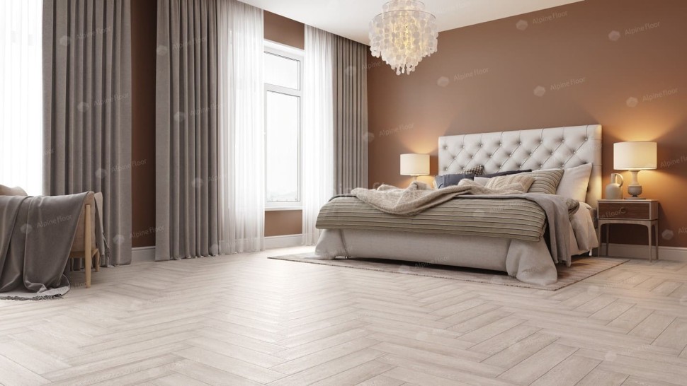 Виниловая плитка "Alpine Floor" Parquet LVT Голубой Лес (590*118*2,5 мм) — купить в Сочи