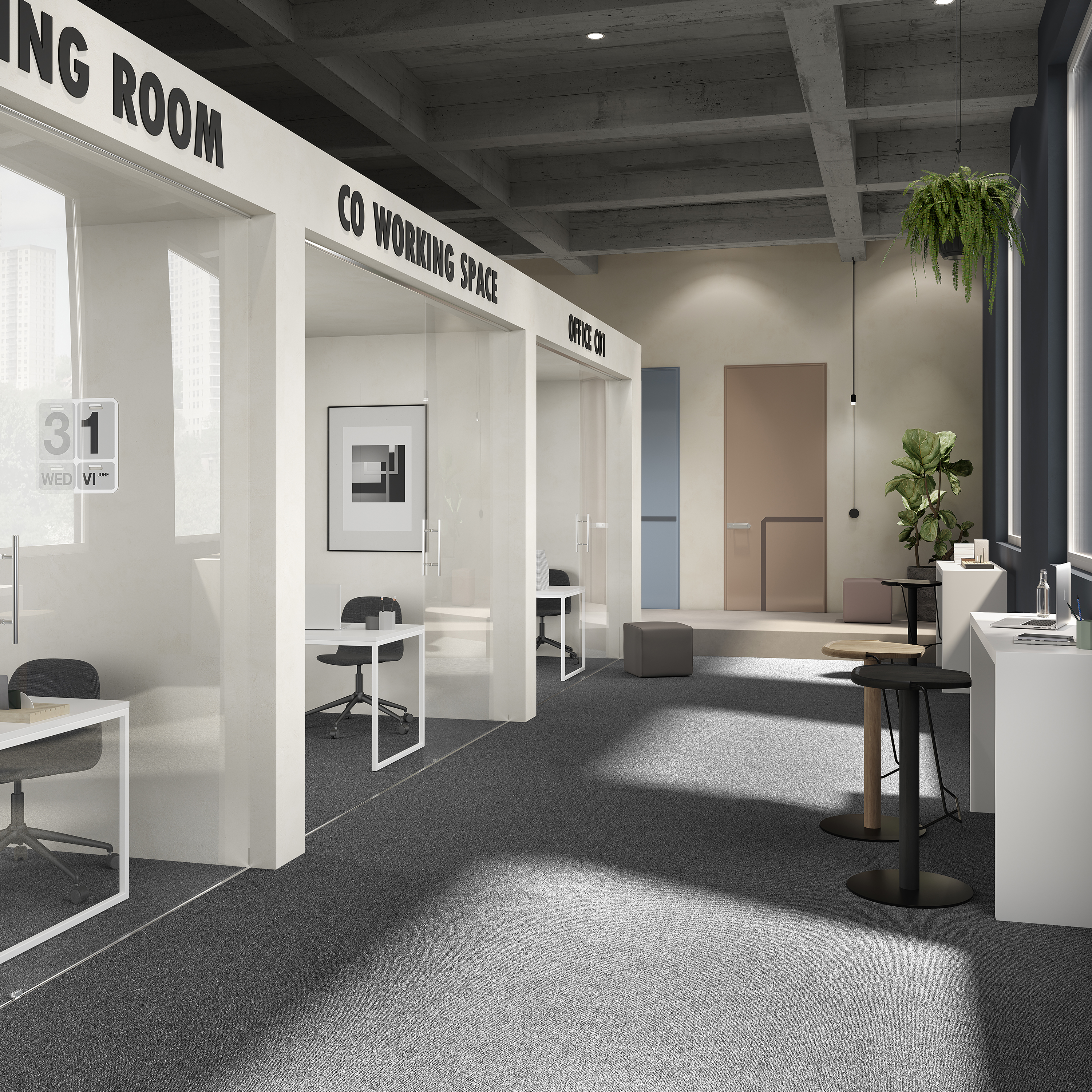 Ковровая плитка Medusa Tile 98 (500*500*5 мм) — купить в Сочи