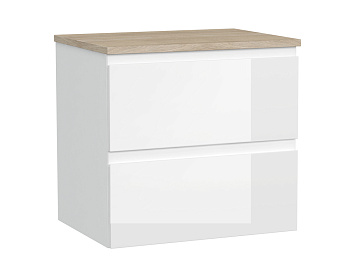 Тумба Moduo 60 под раковину подвесная для устройства под столешницу (для Moduo 60) белая SB-SZ-MOD60-BL/Wh