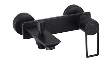 Смеситель Kub для ванной без душевого комплекта, матовый черный 54-011-ner