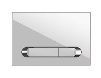 Кнопка Estetica для LINK PRO/VECTOR/LINK/HI-TEC белая с рамкой хром 64111