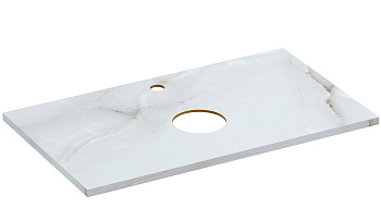 Столешница Stone из керамогранита Aura 80x45x2 светло-Серый сатиновый 63854