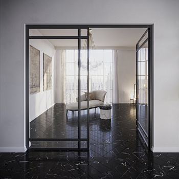 SPC ламинат "Invictus" Black Marble Noir (743*145*5мм) — фото и характеристики