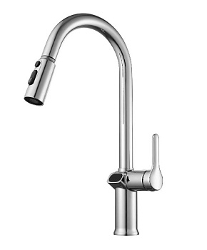 Смеситель для кухни вытяжной с дисплеем К15 LED