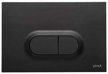 Панель смыва Loop O черный матовый 740-0511