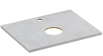 Столешница Stone из керамогранита Balance 60x45x2 Серый матовый 64185